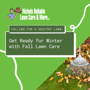 raking fall leaves, fall lawn care