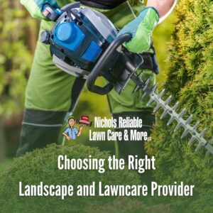 Landscape and Lawn Care Provider: Choosing the Right One